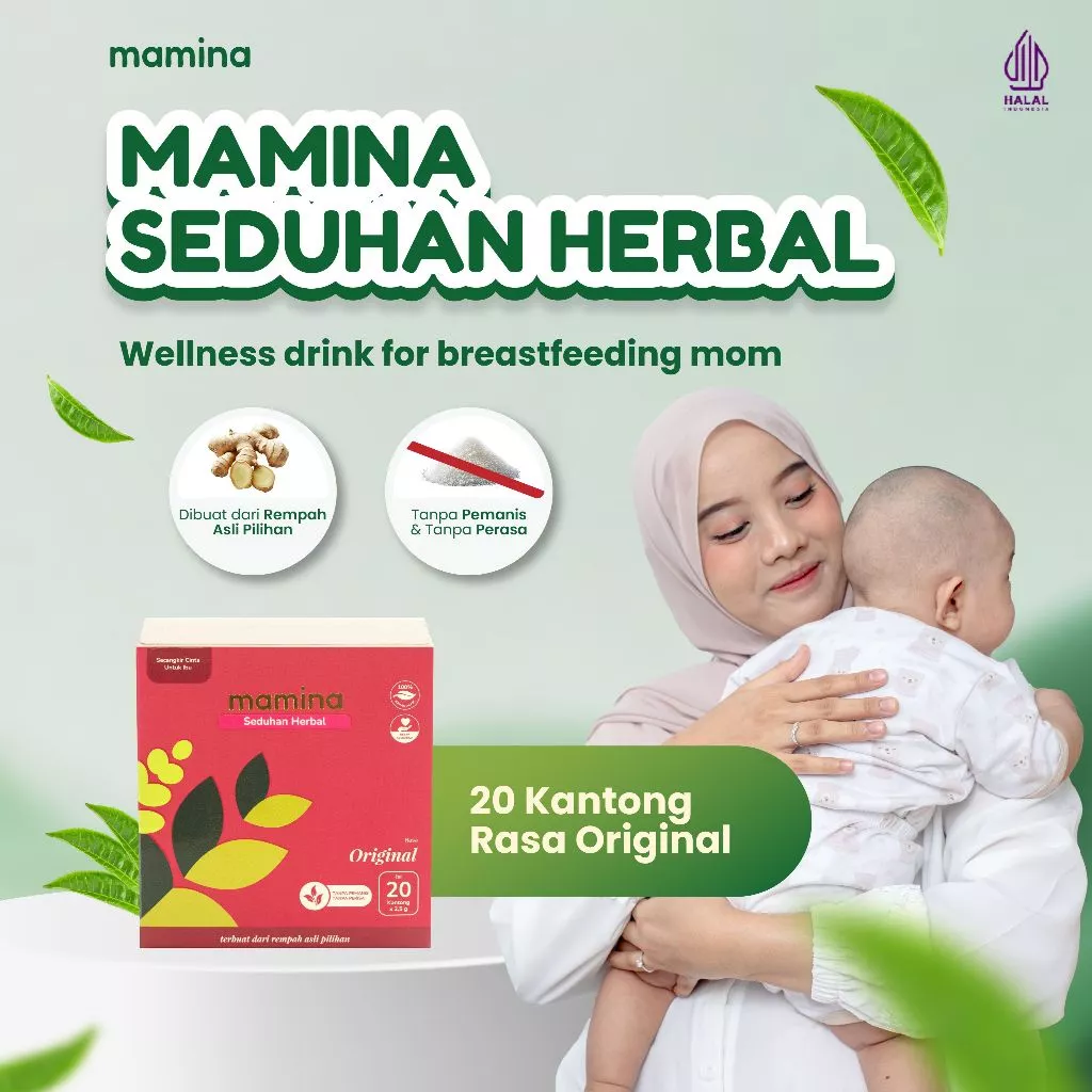 Mamina Seduhan Herbal | Rasa Original 20 kantong